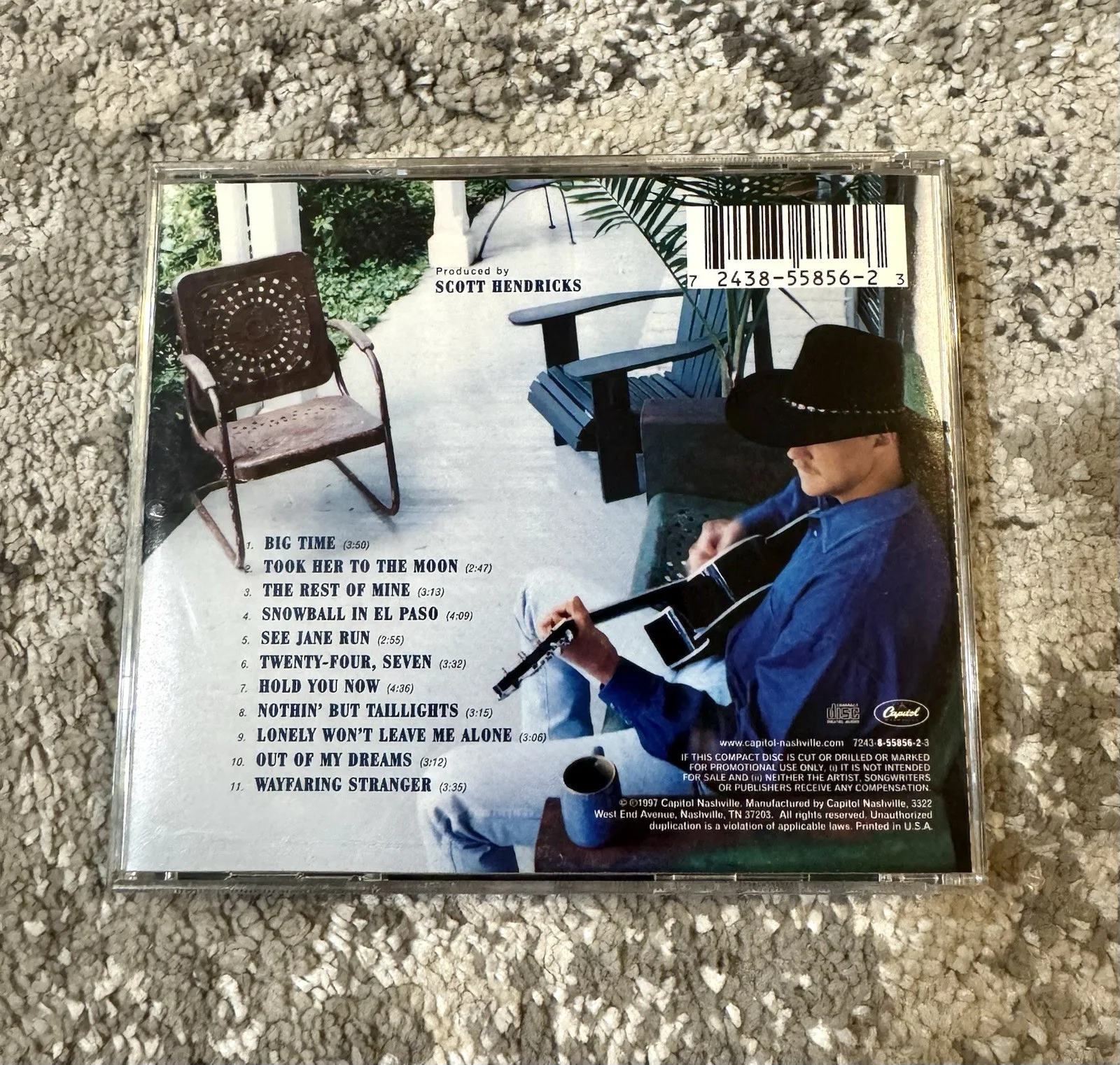 Trace Adkins Signed CD Big Time Country Music Singer Album, изображение 2