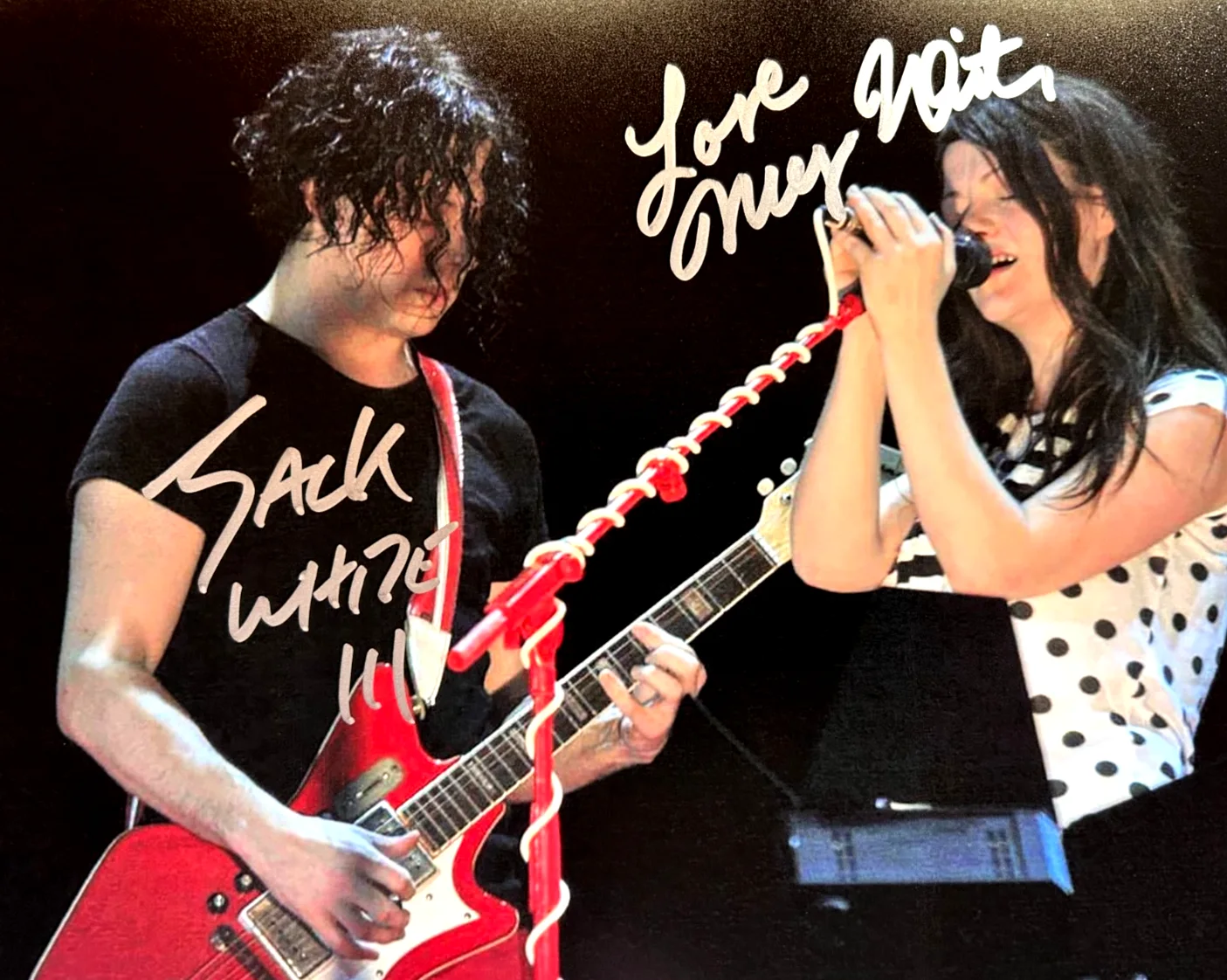 THE WHITE STRIPES Signed 8x10" Authentic Autograph GENUINE w/COA, image 3