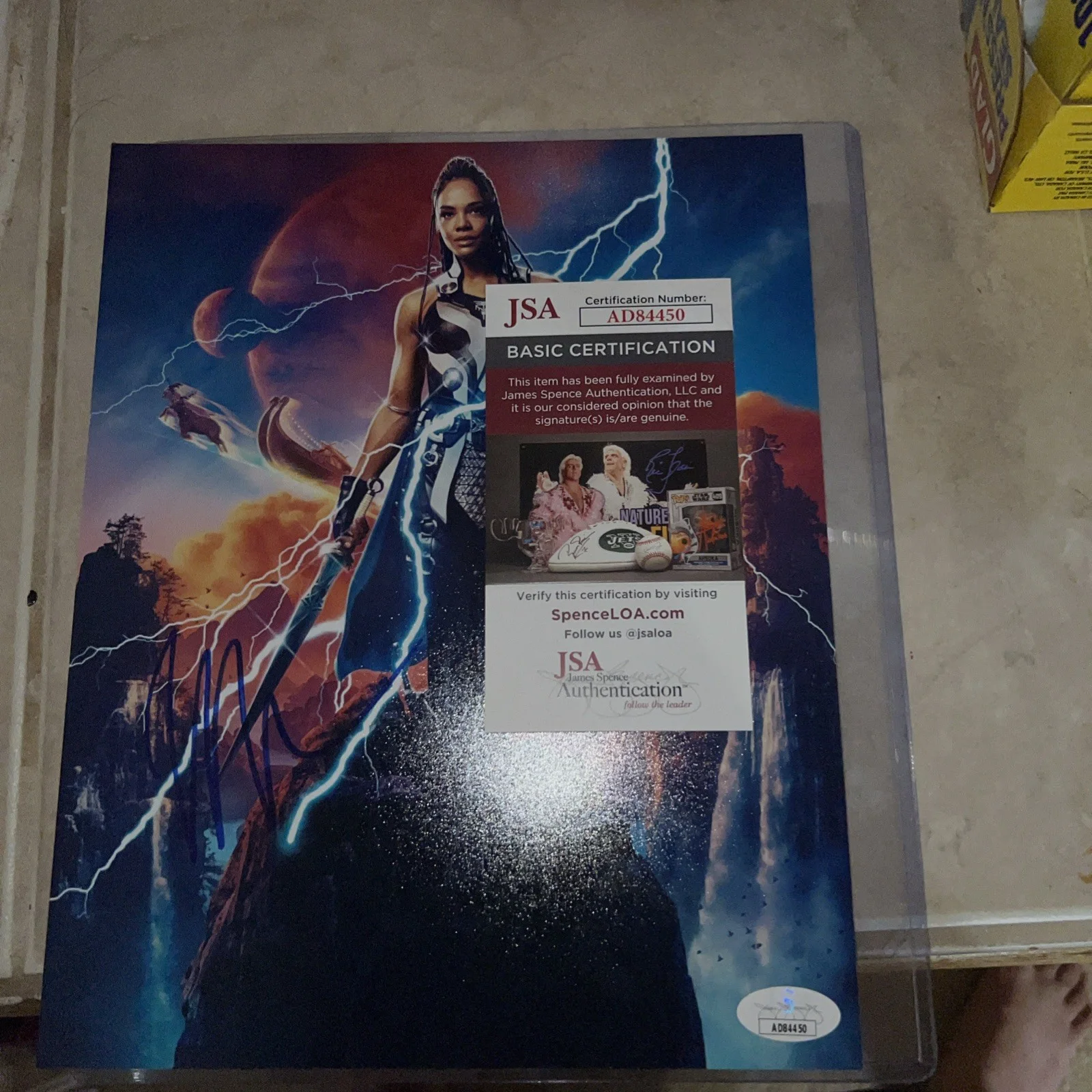 Tessa Thompson Signed 8x10 Photo Thor Valkyrie Marvel Autograph JSA COA, image 5