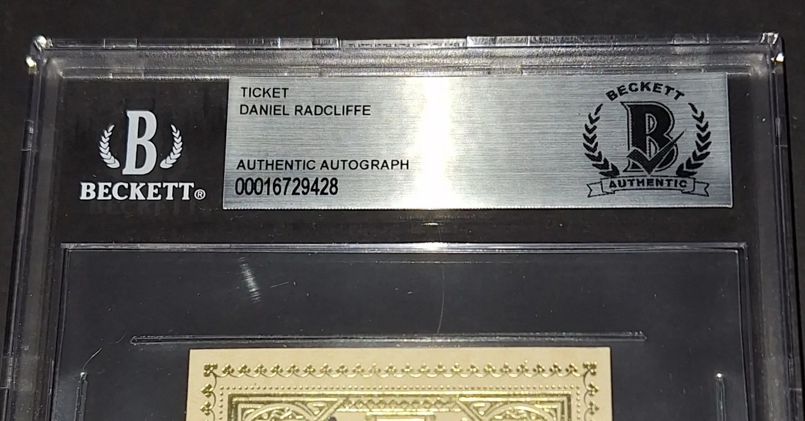 Daniel Radcliffe — Daniel Radcliffe Signed Autographed Tickets London To Hogswarts Beckett COA, image 2