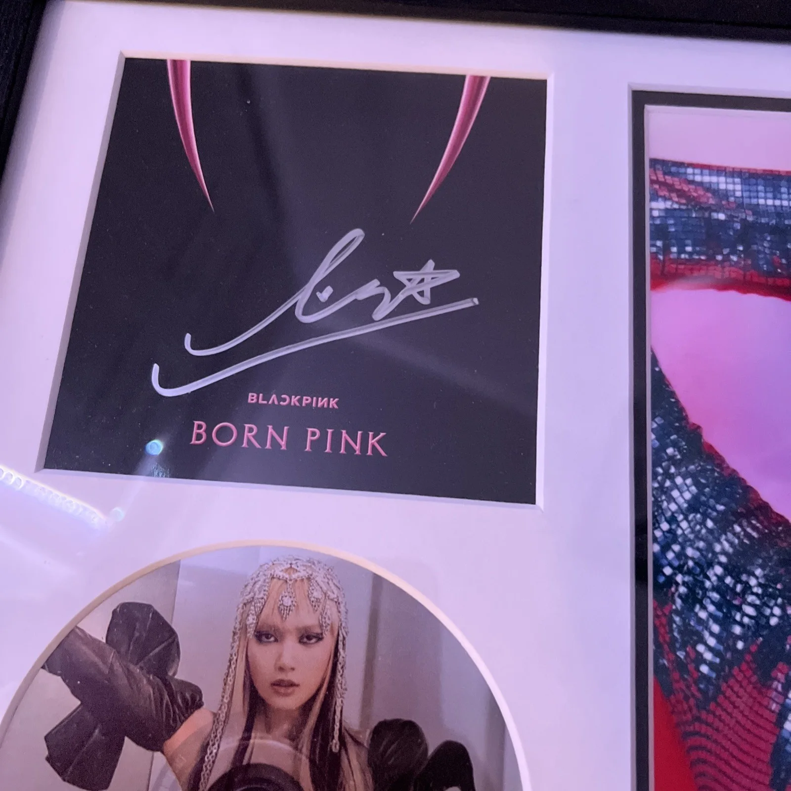 Lisa — BLACKPINK Lisa Signed Framed CD Display 11x14 Autograph Born Pink K-Pop COA, image 2