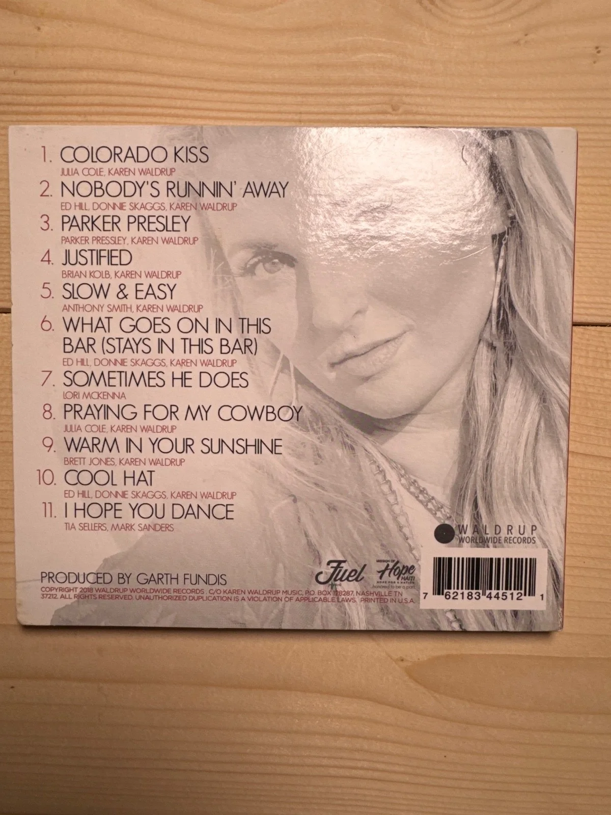 Karen Waldrup Justified Signed CD, image 4