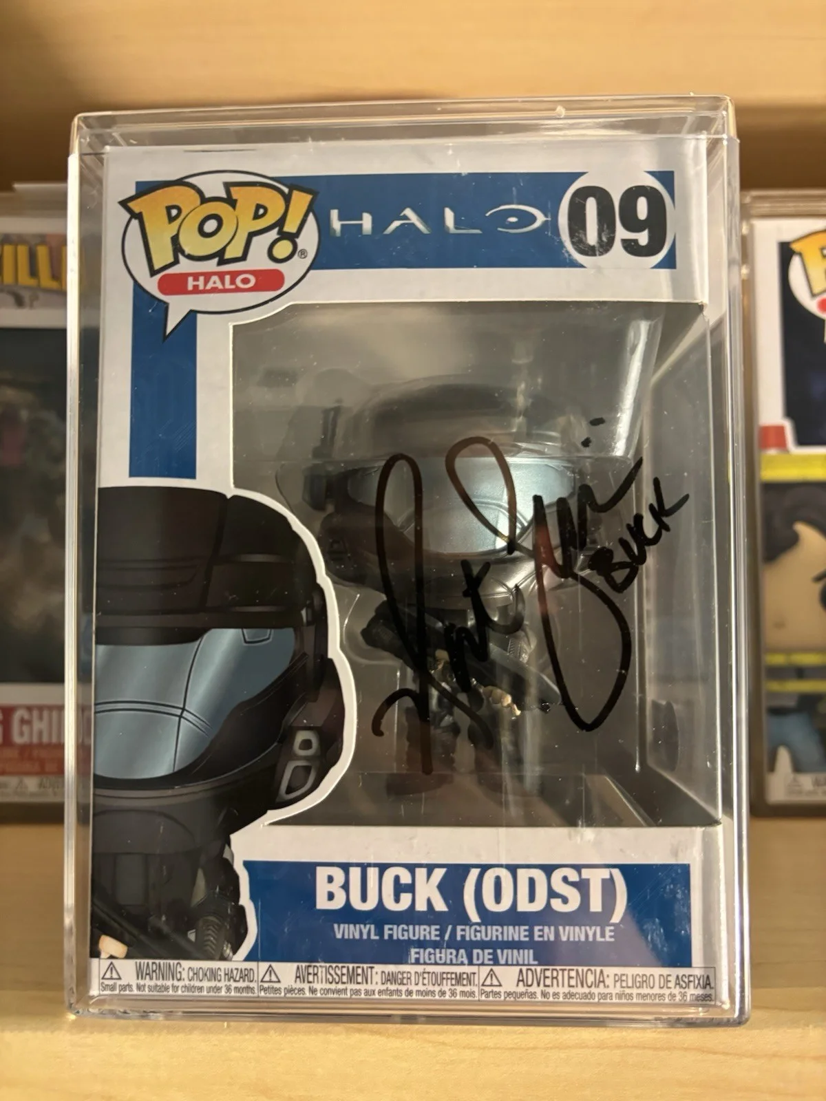 Nathan Fillion — Nathan Fillion Signed Autograph Halo Buck Funko Pop #09 Beckett COA