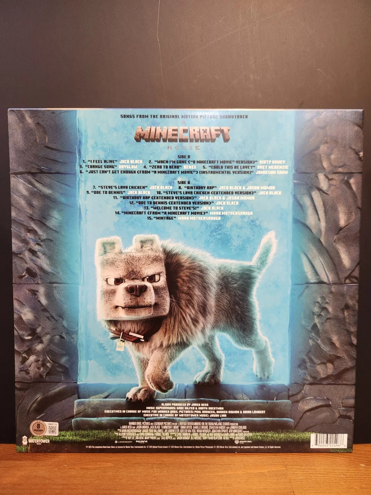jack black — Jack Black Signed Minecraft Movie Vinyl Soundtrack Steves Lava Chicken BAS COA, изображение 2