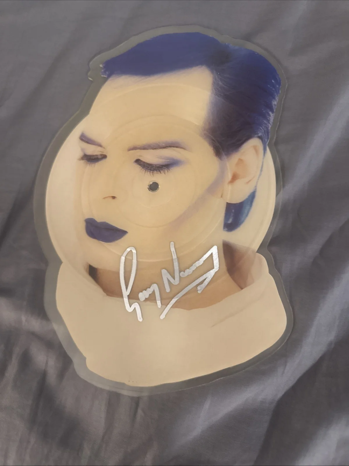 Gary Numan Signed Autographed Berserker Record Picture Disc Shaped Picture Disc, изображение 4