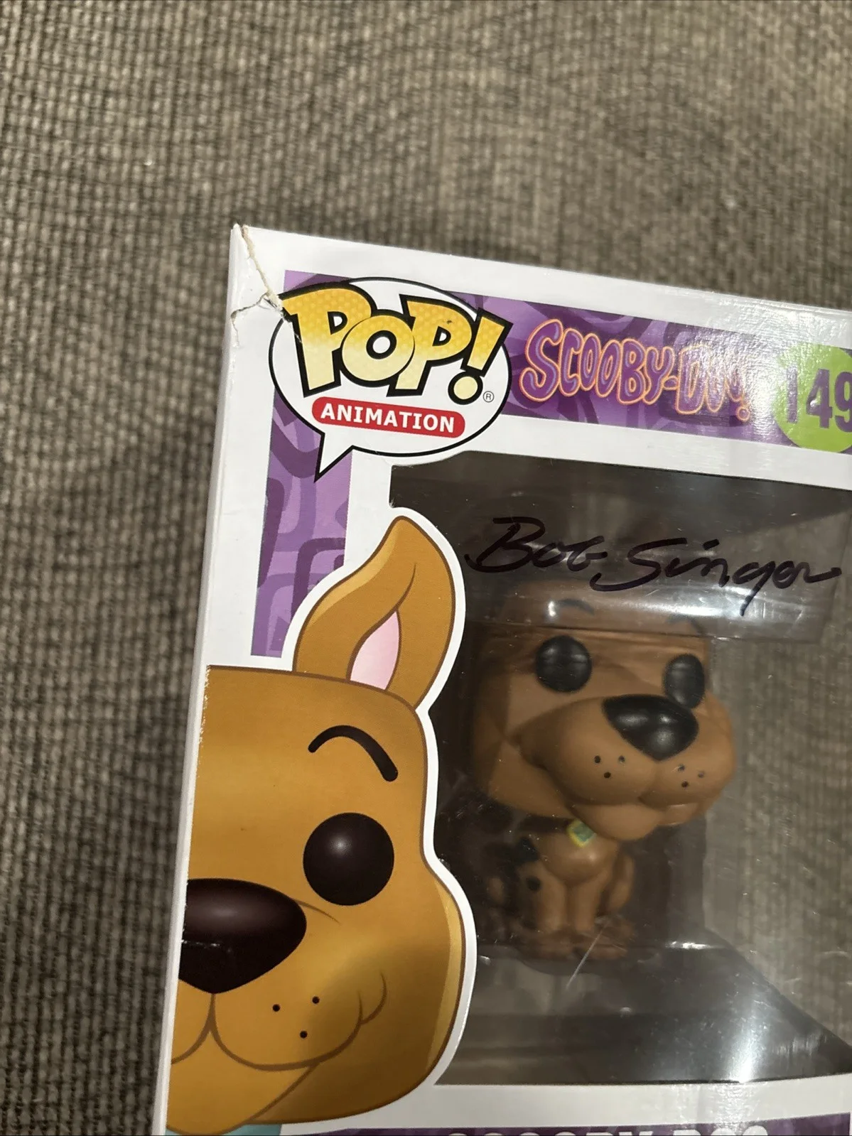 Bob Singer Signed Official Scooby Doo Funko Pop Vinyl Figure #149 Autographed, изображение 2