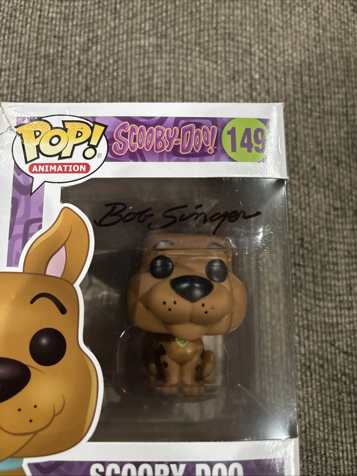 Bob Singer Signed Official Scooby Doo Funko Pop Vinyl Figure #149 Autographed, изображение 3