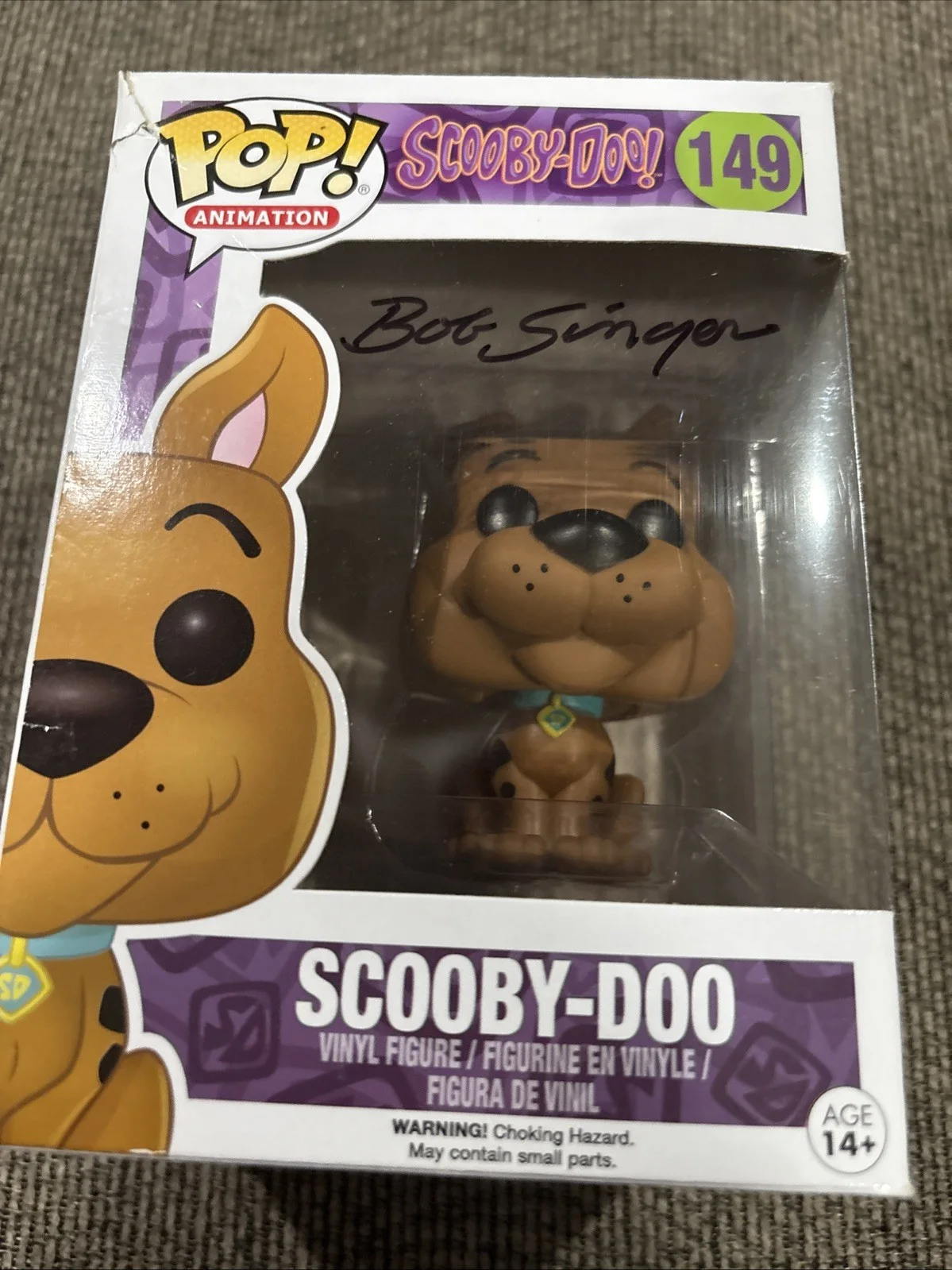 Bob Singer Signed Official Scooby Doo Funko Pop Vinyl Figure #149 Autographed, изображение 4