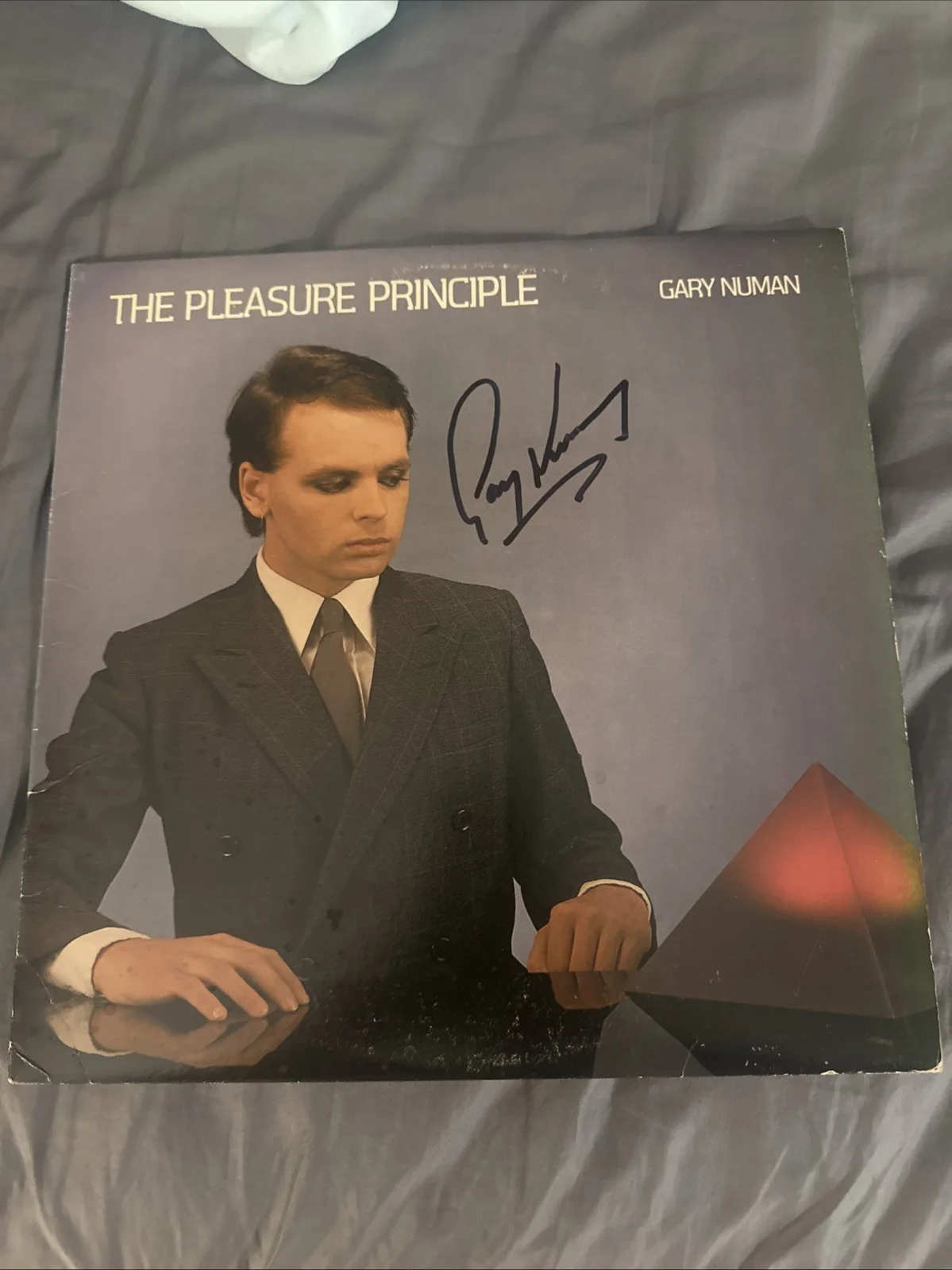 Gary Numan Signed The Pleasure Principle Vinyl Record Autographed First Press, image 2