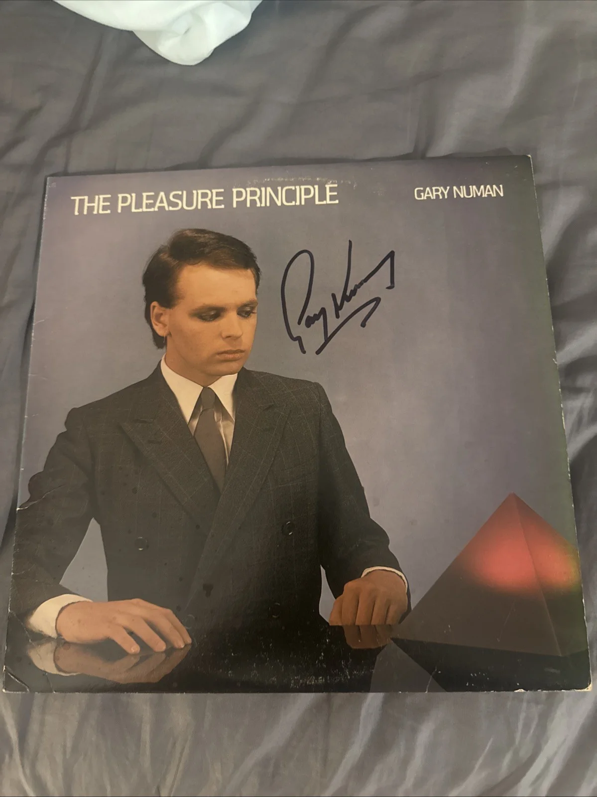 Gary Numan Signed The Pleasure Principle Vinyl Record Autographed First Press, image 4