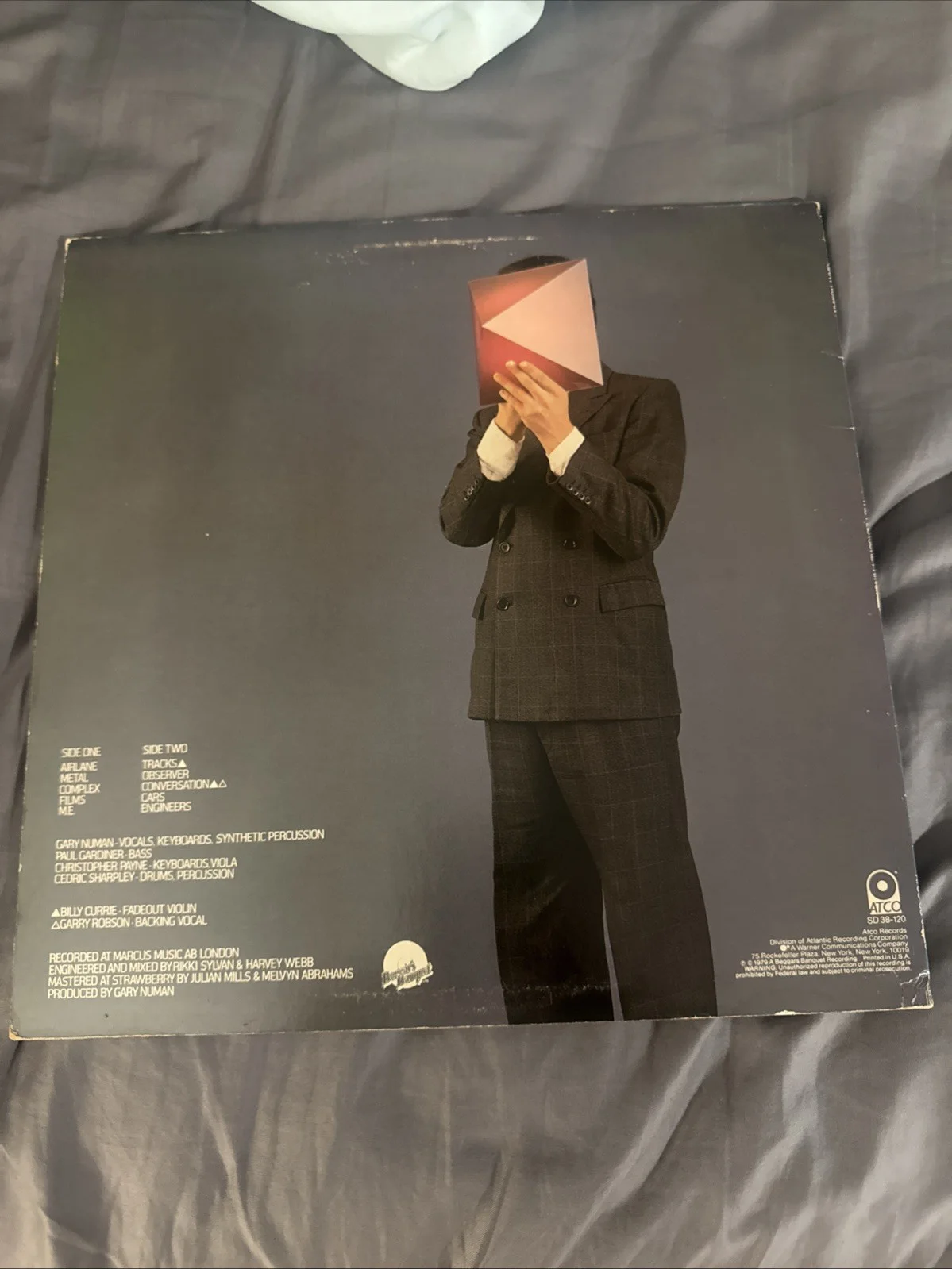 Gary Numan Signed The Pleasure Principle Vinyl Record Autographed First Press, image 5