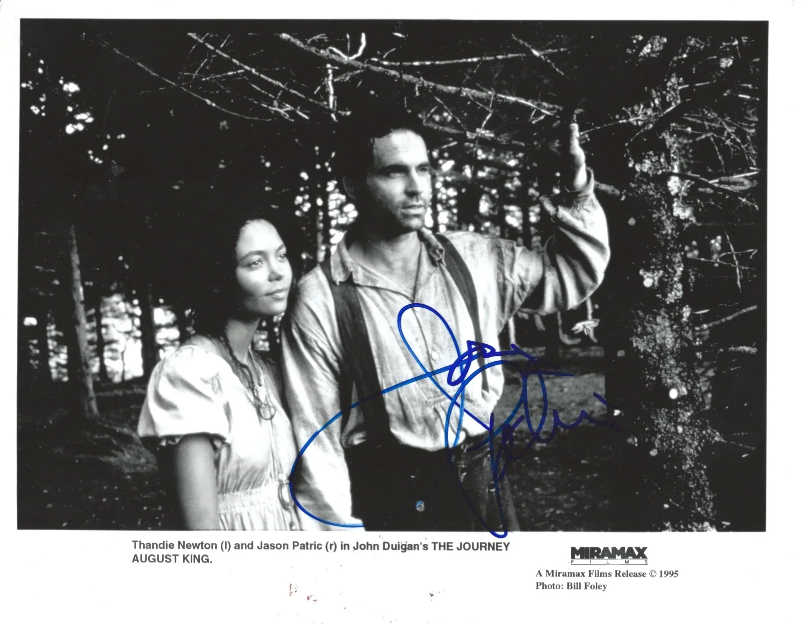 Jason Patric — Jason Patric signed Thandie Newton' The Journey 8X10 photo - Narc, The Lost Boys