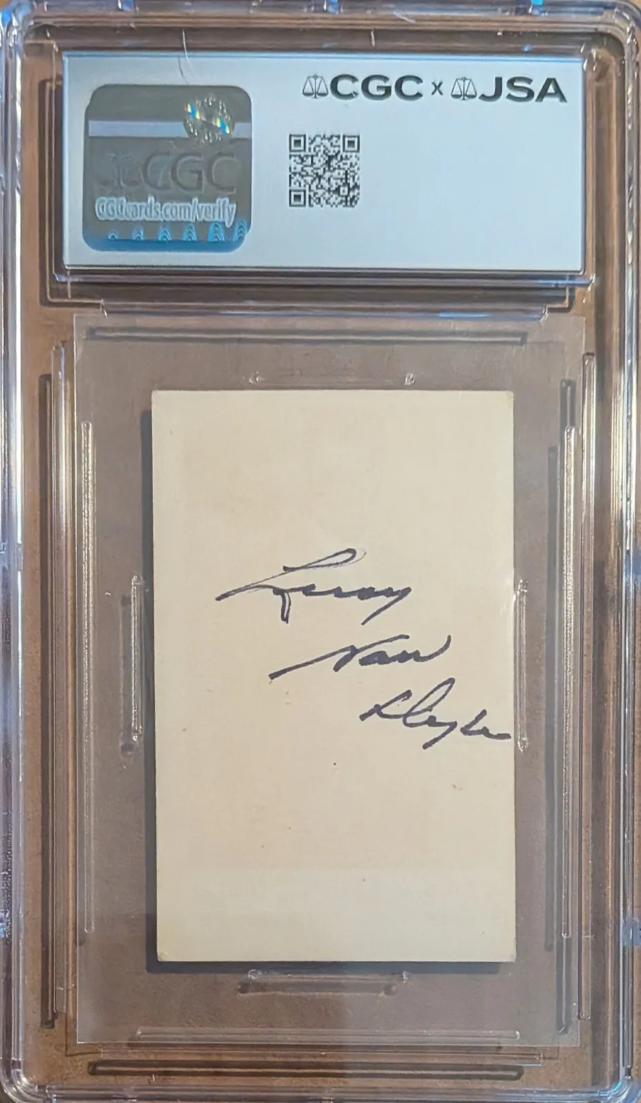 Leroy Van Dyke Signed 1964 Dutch Gum Trading Card Autographed JSA CGC Slab, изображение 2