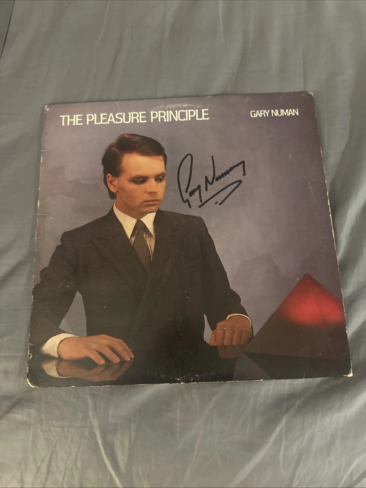 Gary Numan Signed The Pleasure Principle Vinyl Record Autographed First Press, image 3