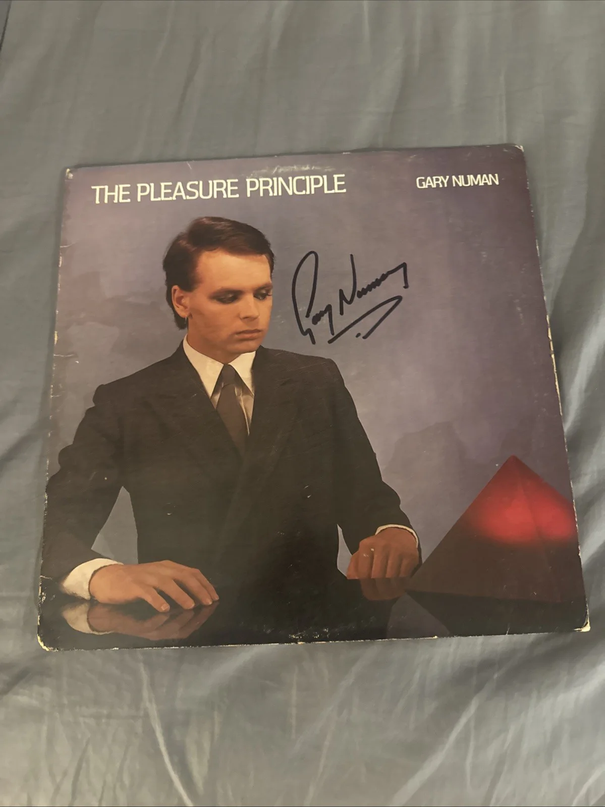 Gary Numan Signed The Pleasure Principle Vinyl Record Autographed First Press, image 4