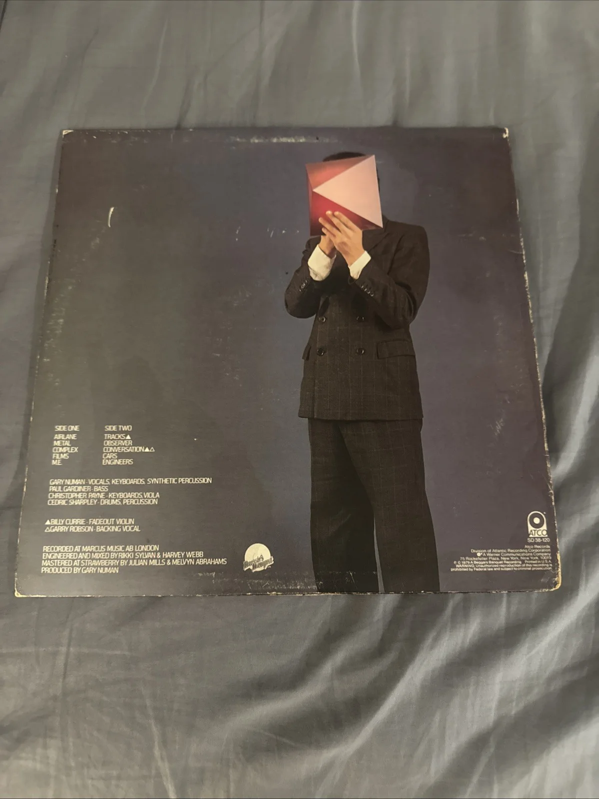 Gary Numan Signed The Pleasure Principle Vinyl Record Autographed First Press, image 5