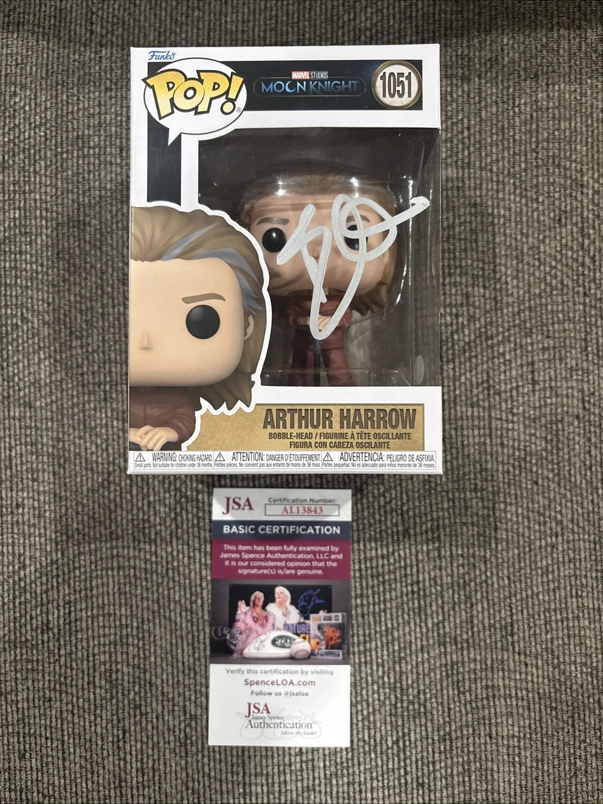 Ethan Hawke — Ethan Hawke Autograph Signed Arthur Harrow Funko POP #736 Moon Knight Marvel JSA