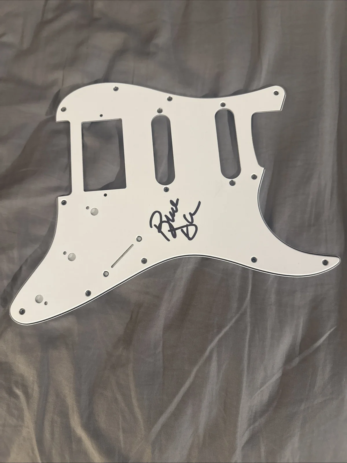 BLUE OYSTER CULT Autograph Signed Pick guard BUCK DHARMA Guitarist, image 2