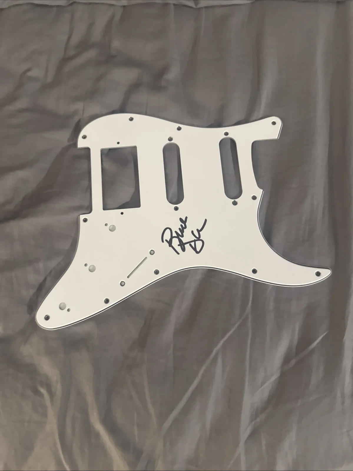 BLUE OYSTER CULT Autograph Signed Pick guard BUCK DHARMA Guitarist, image 4
