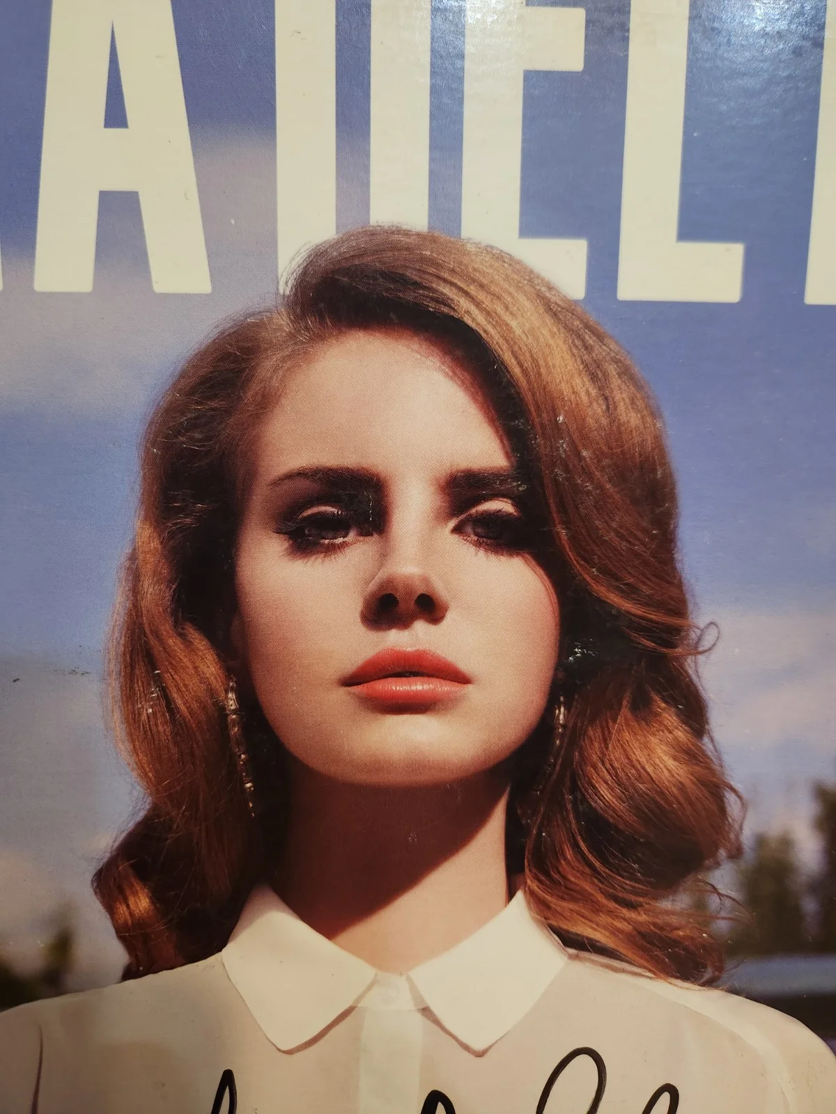 LANA DEL REY SIGNED BORN TO DIE VINYL SLEEVE BEAUTIFUL SINGER LOOK READ BAS LOA, изображение 2