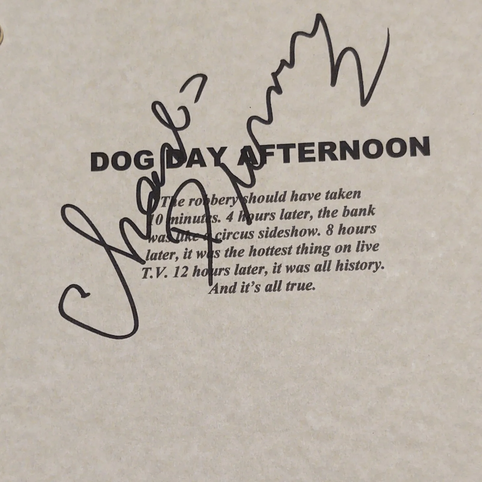 Warner Bros. Dog Day Afternoon Original Signed Script Final 9/22/1973, image 4