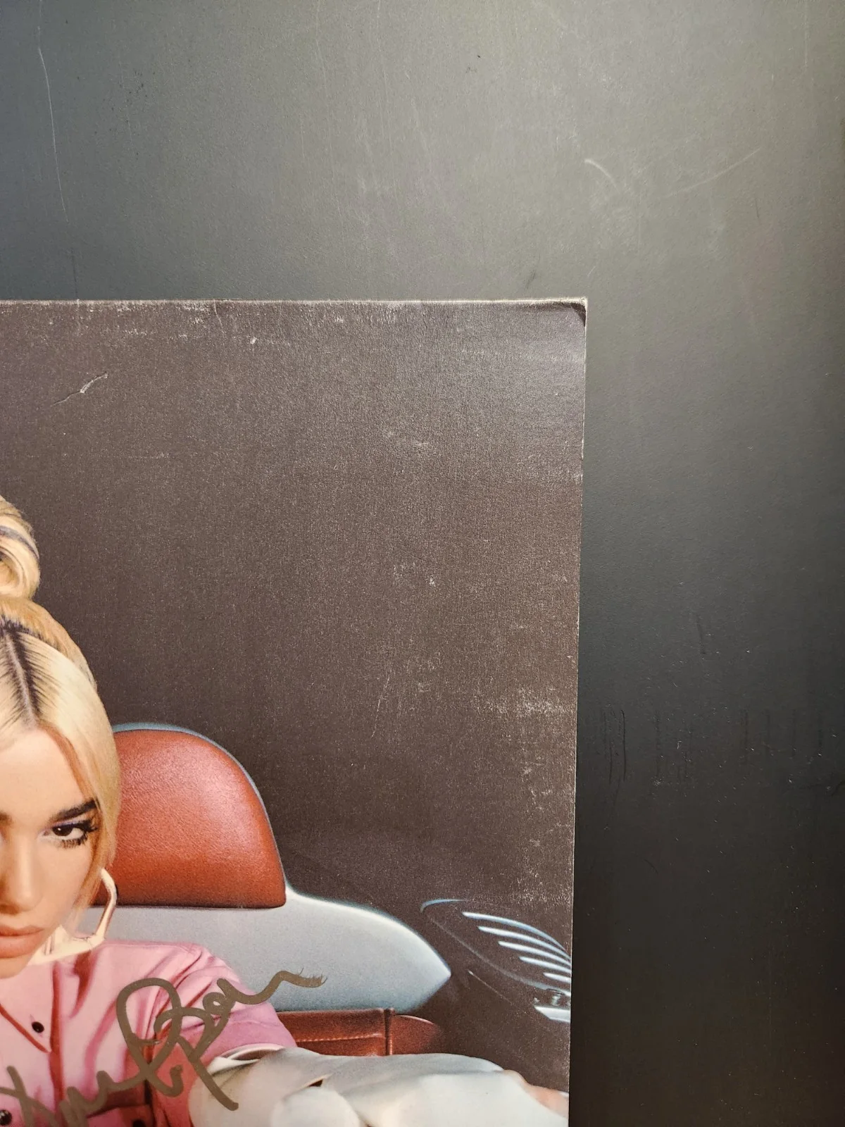 DUA LIPA SIGNED FUTURE NOSTALGIA VINYL LOOK READ LP BECKETT BAS COA NOT INSERT, image 2