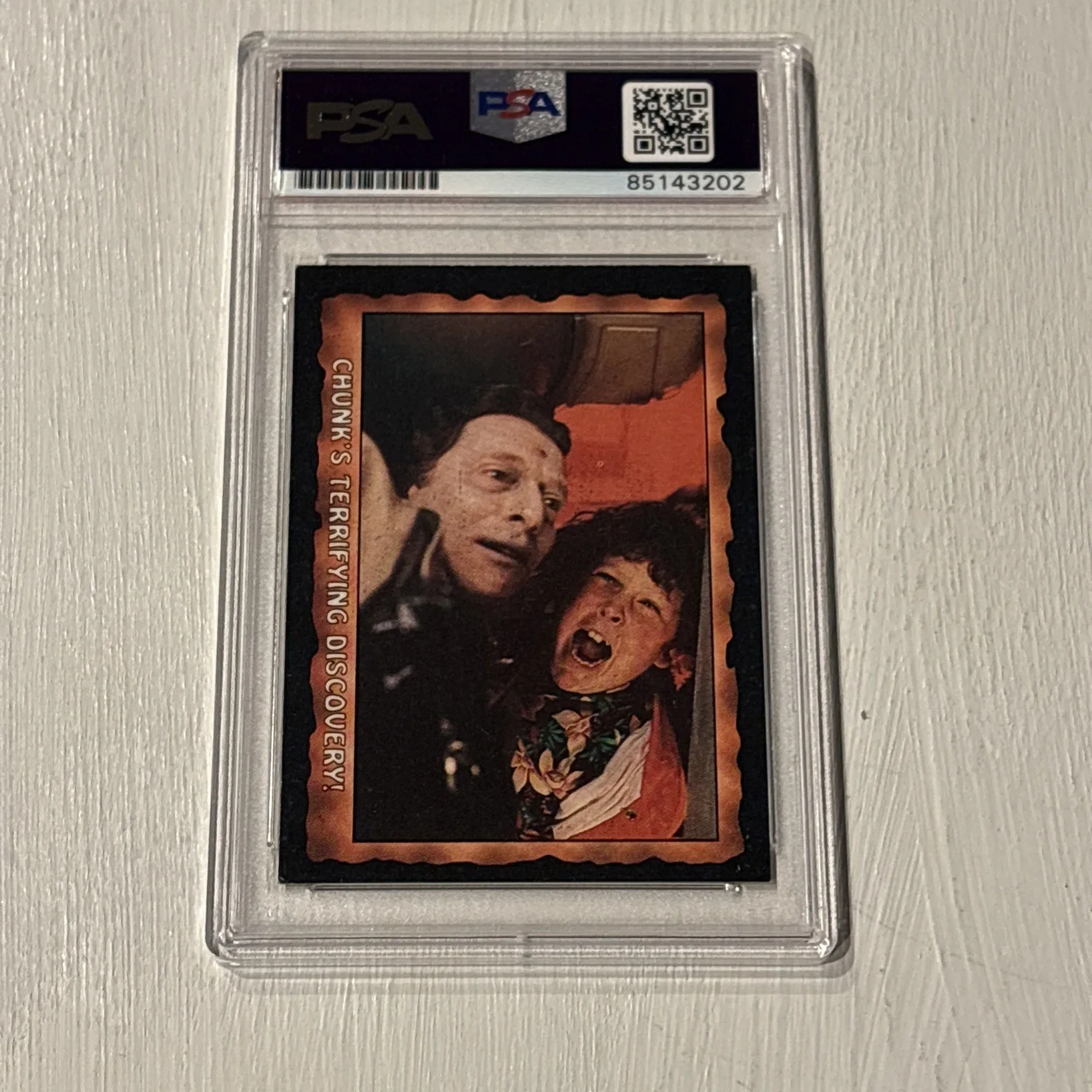 Ted Grossman — Ted Grossman 1985 Topps Goonies Card SIGNED Autographed Auto “The stiff” PSA DNA, изображение 3