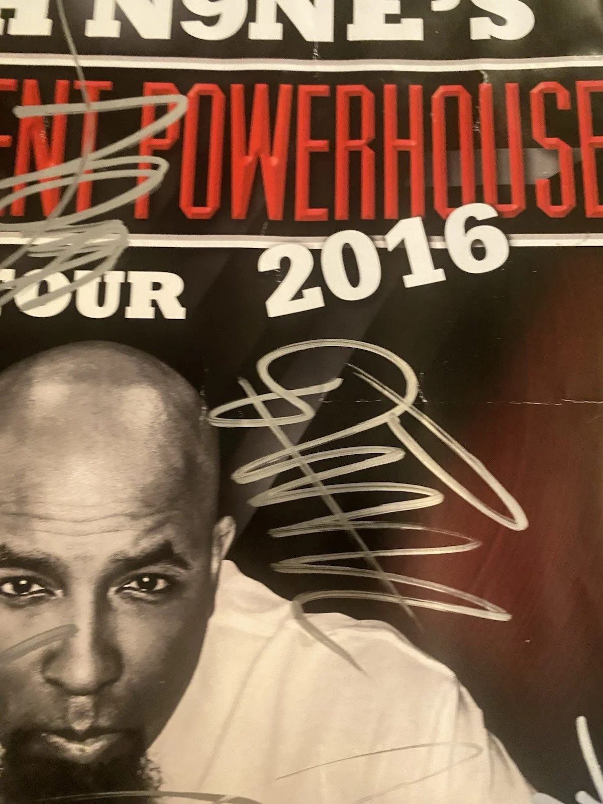 Tech N9ne signed Autographed Atlanta Show Poster With All Performers 11x17 Rare, image 3