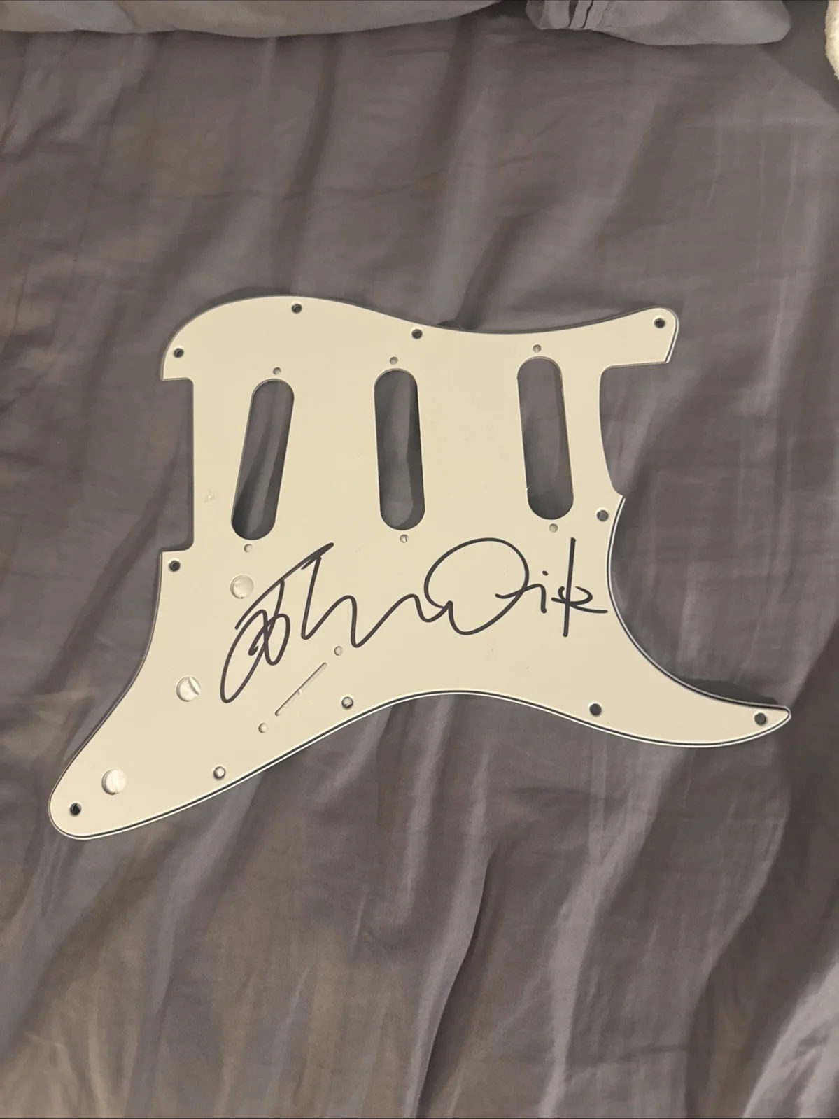 John Waite The Baby’s Bad English, Missing You Signed Guitar Pickguard Autograph, image 2