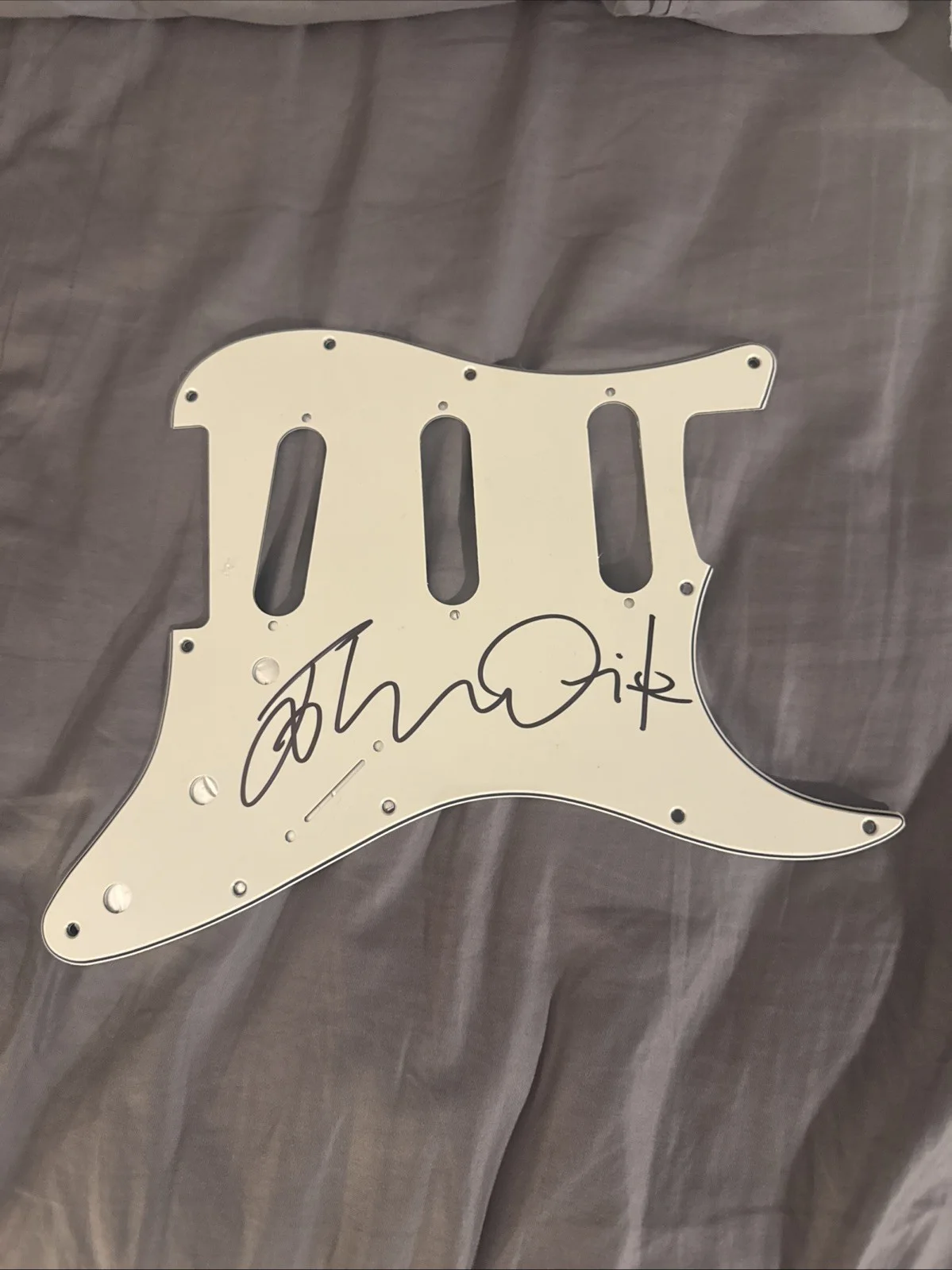 John Waite The Baby’s Bad English, Missing You Signed Guitar Pickguard Autograph, image 4