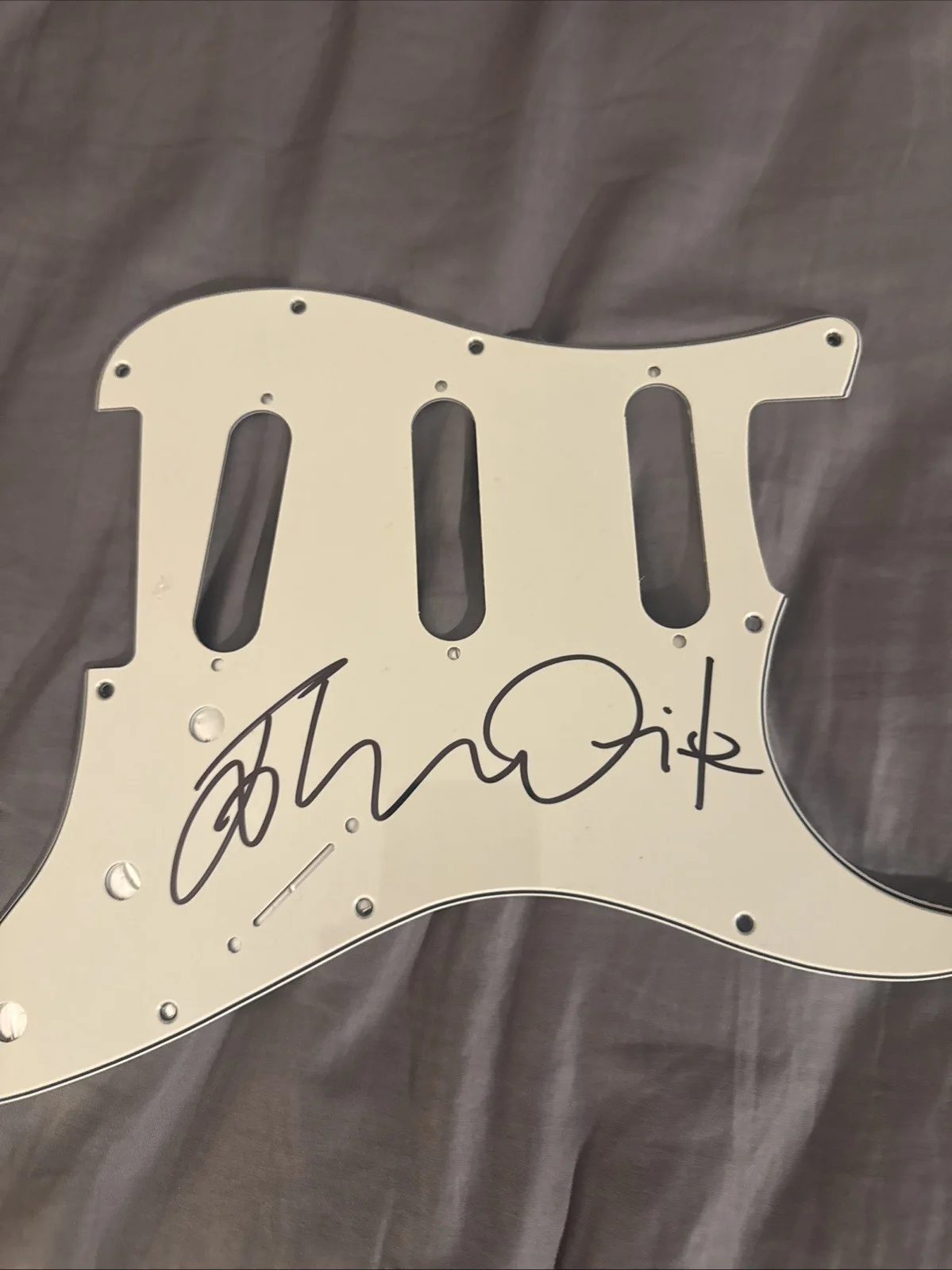 John Waite The Baby’s Bad English, Missing You Signed Guitar Pickguard Autograph, image 5