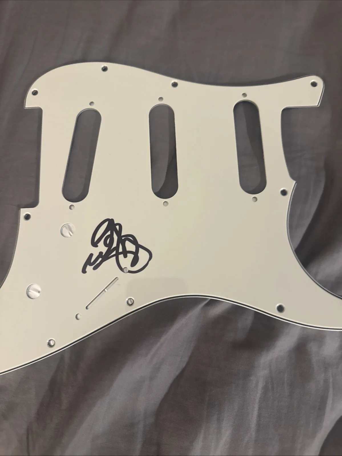 Rudy Sarzo Signed Guitar Pickguard Quiet Riot, image 2