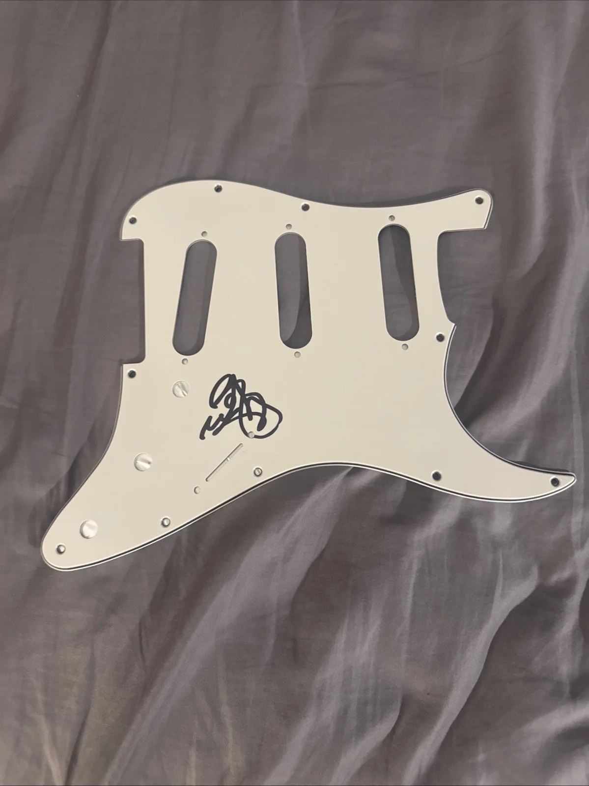 Rudy Sarzo Signed Guitar Pickguard Quiet Riot, image 3