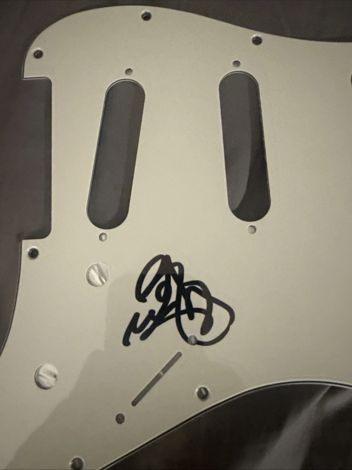 Rudy Sarzo Signed Guitar Pickguard Quiet Riot, image 4