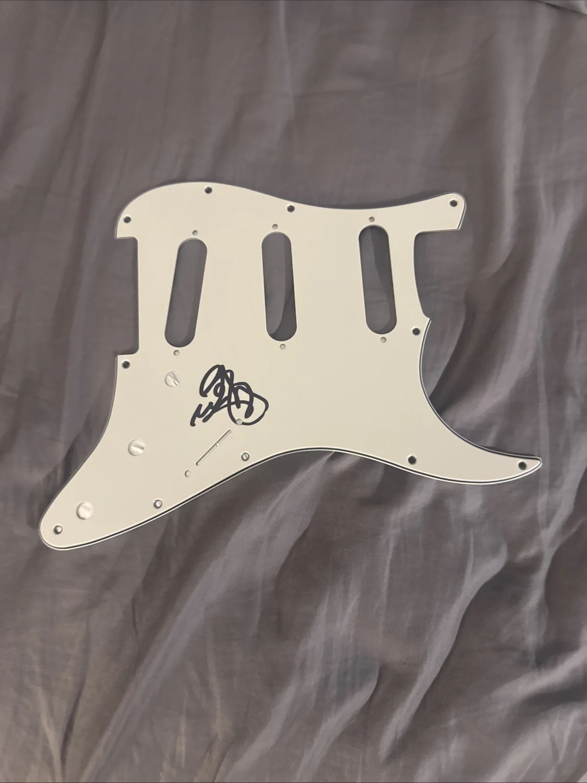 Rudy Sarzo Signed Guitar Pickguard Quiet Riot, image 5