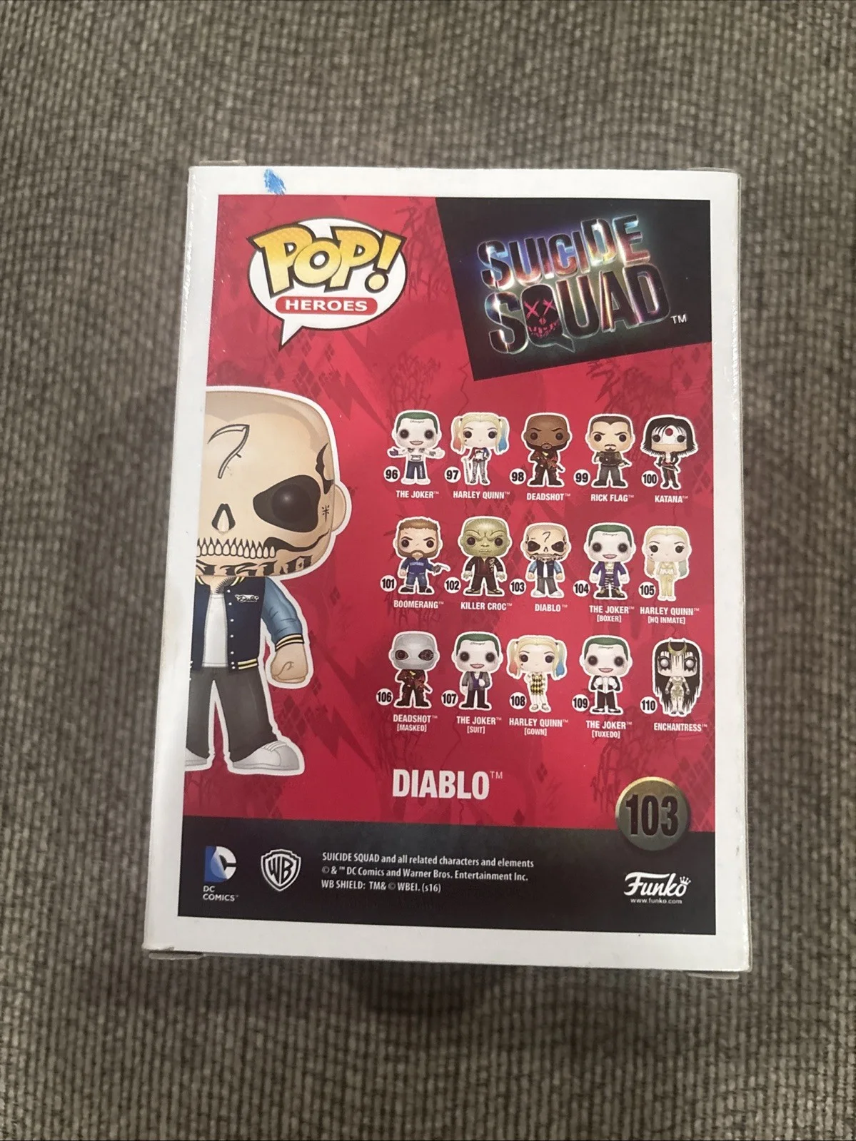 jay hernandez — Jay Hernandez Signed Suicide Squad Diablo Funko Pop #103 Autograph DC Protector, image 5