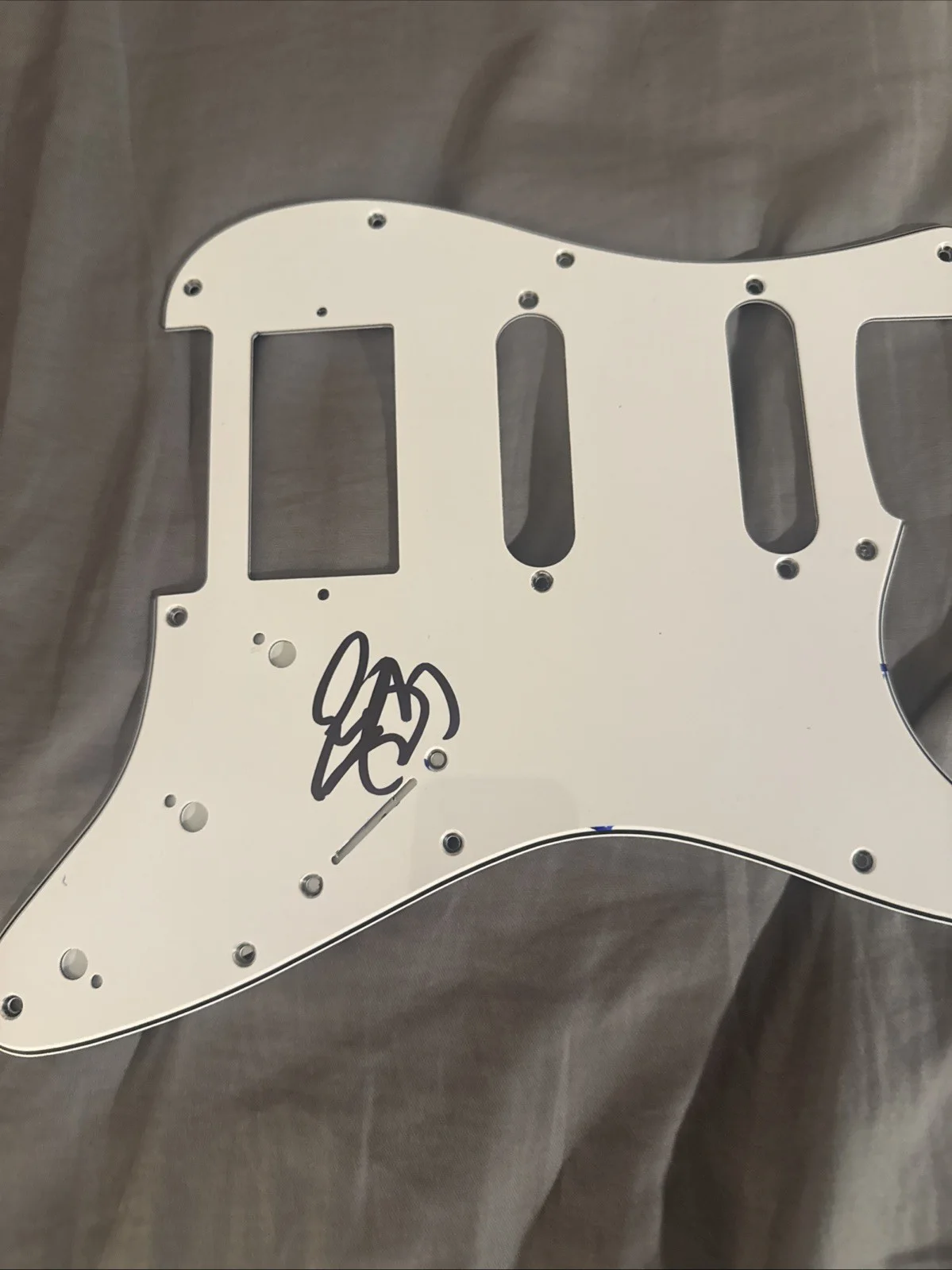 Rudy Sarzo Signed Guitar Pickguard Quiet Riot, image 5