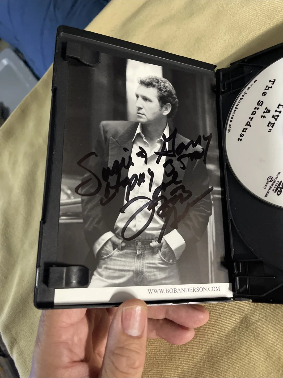 Autograph Bob Anderson Autograph & Autograph A Pair Of Tickets On Stage In Las, изображение 4