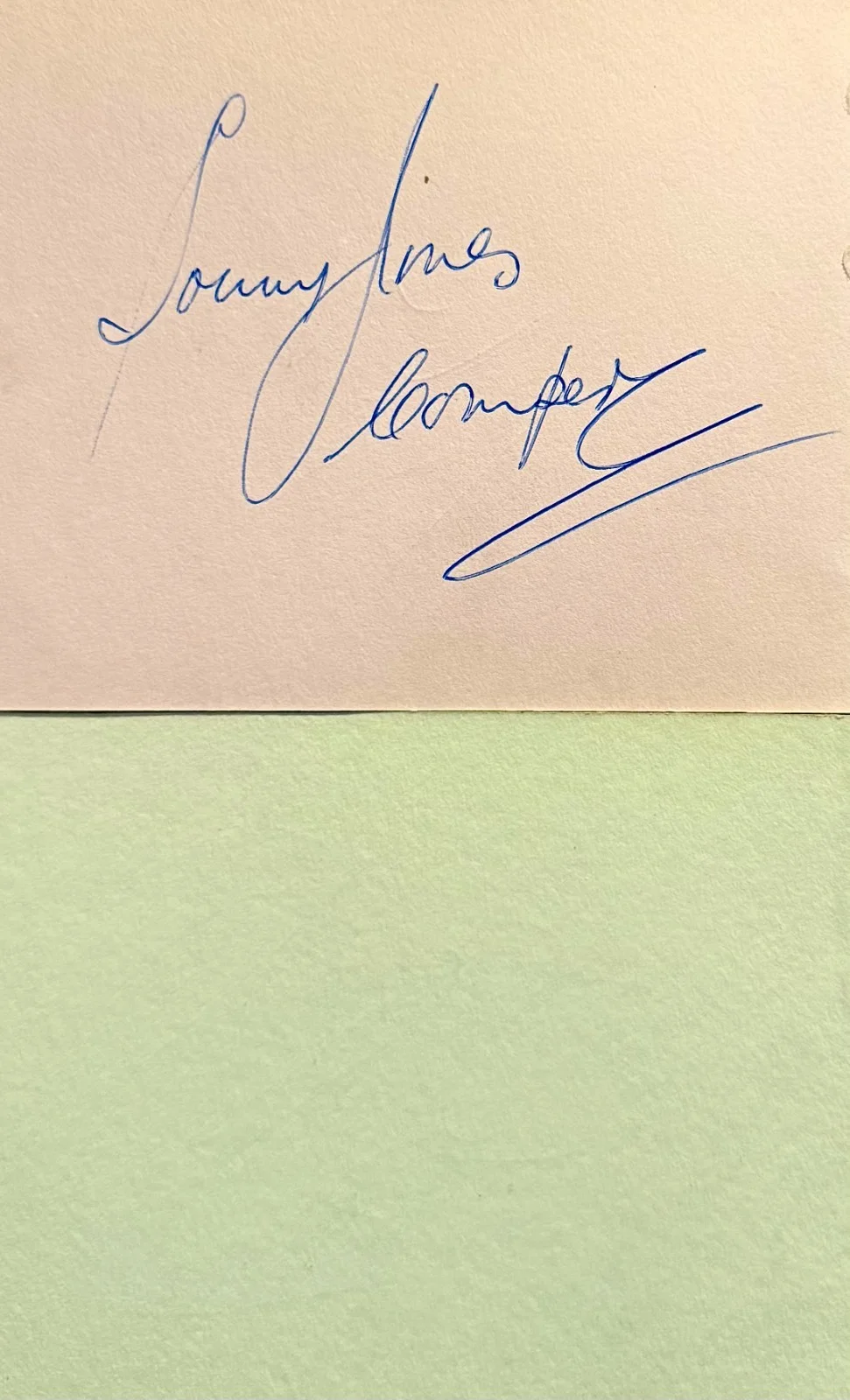 Ted Ray, Emile Ford plus 1 — TED RAY & EMILE FORD Plus 1 Signed Autographed 4x5 ALBUM PAGES Comedian SINGER, image 4