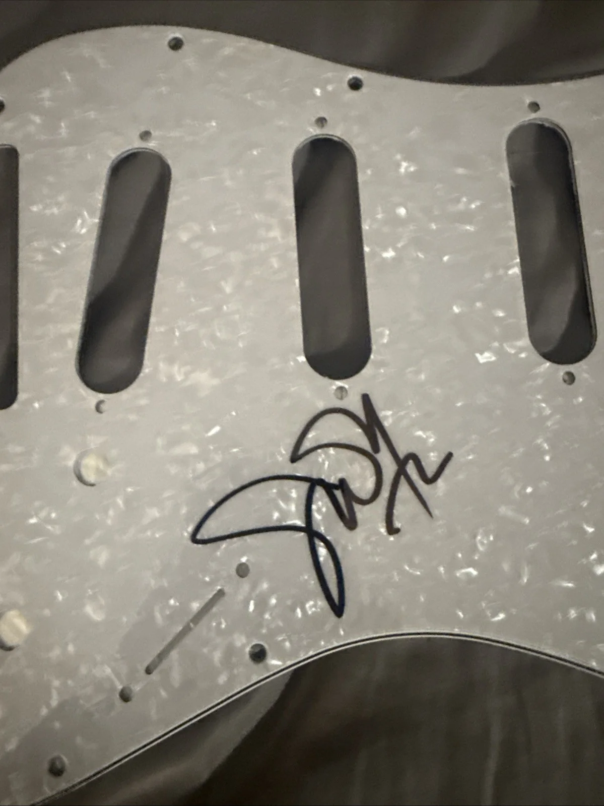 Jerry Harrison TALKING HEADS Signed Autographed Pick Guard Burning Down The Hous, image 2