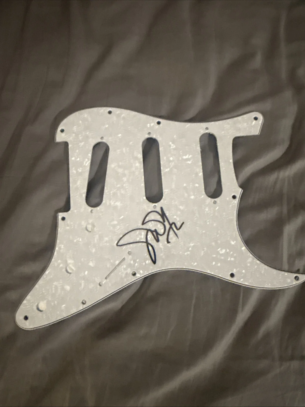 Jerry Harrison TALKING HEADS Signed Autographed Pick Guard Burning Down The Hous, image 3