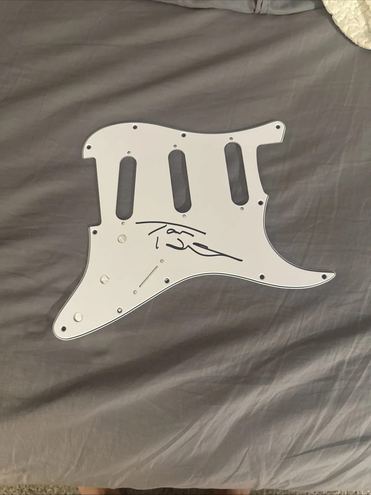 Tom Hamilton AEROSMITH Signed Autographed Pick Guard Proof Of Pick With Tom, image 4