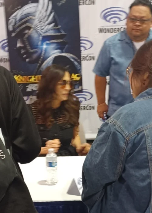 Famke Janssen, Mark Dacascos, Madison Iseman, Nick Stahl — Knights of the Zodiac Cast Signed Poster WonderCon 2023 Janssen Dacascos Iseman, изображение 2