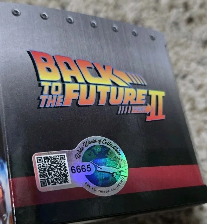 Michael J. Fox, Christopher Lloyd — MICHAEL J FOX & CHRISTOPHER LLOYD SIGNED BACK TO THE FUTURE 1:32 DELOREAN w COA, image 4