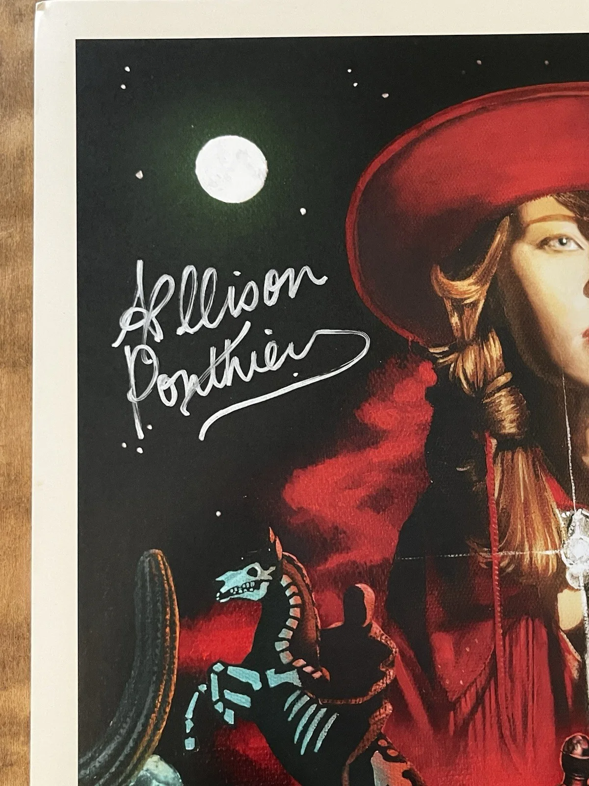 RARE Allison Ponthier 2021 Concert Poster “cowboy” Autographed Signed 18x24, изображение 2