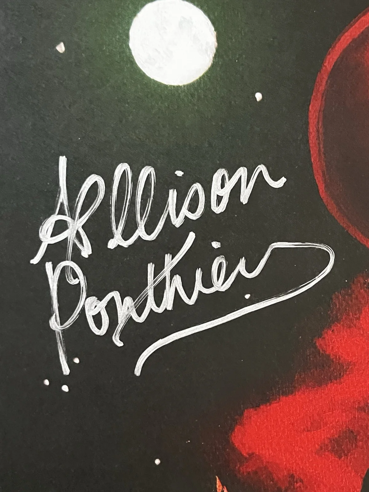 RARE Allison Ponthier 2021 Concert Poster “cowboy” Autographed Signed 18x24, изображение 3