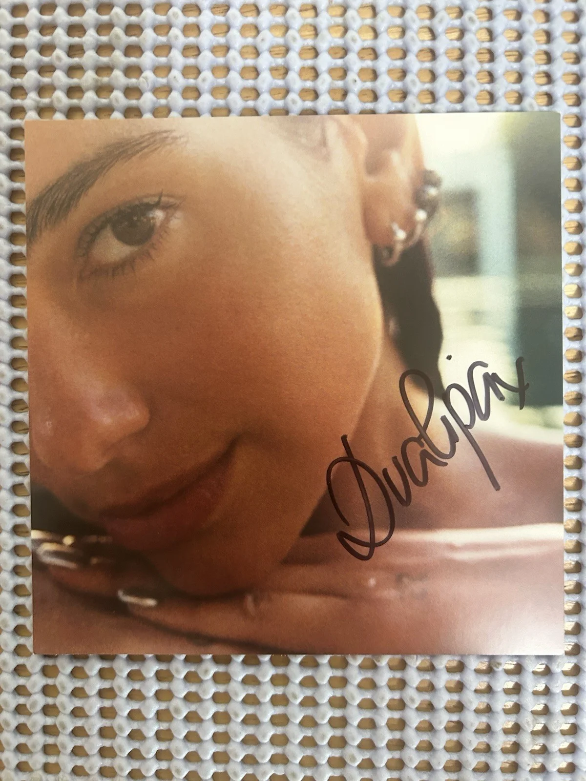 Radical Optimism by Dua Lipa Signed Deluxe Vinyl Autograph Art Card Record 2024, image 2