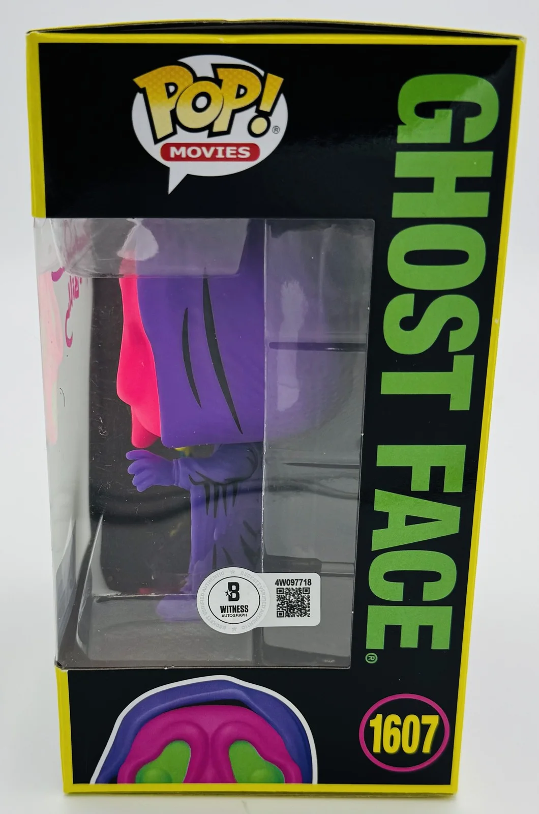Skeet Ulrich — Skeet Ulrich signed Ghostface Blacklight Funko 1607 Scream Billy Loomis BAS 18, image 2