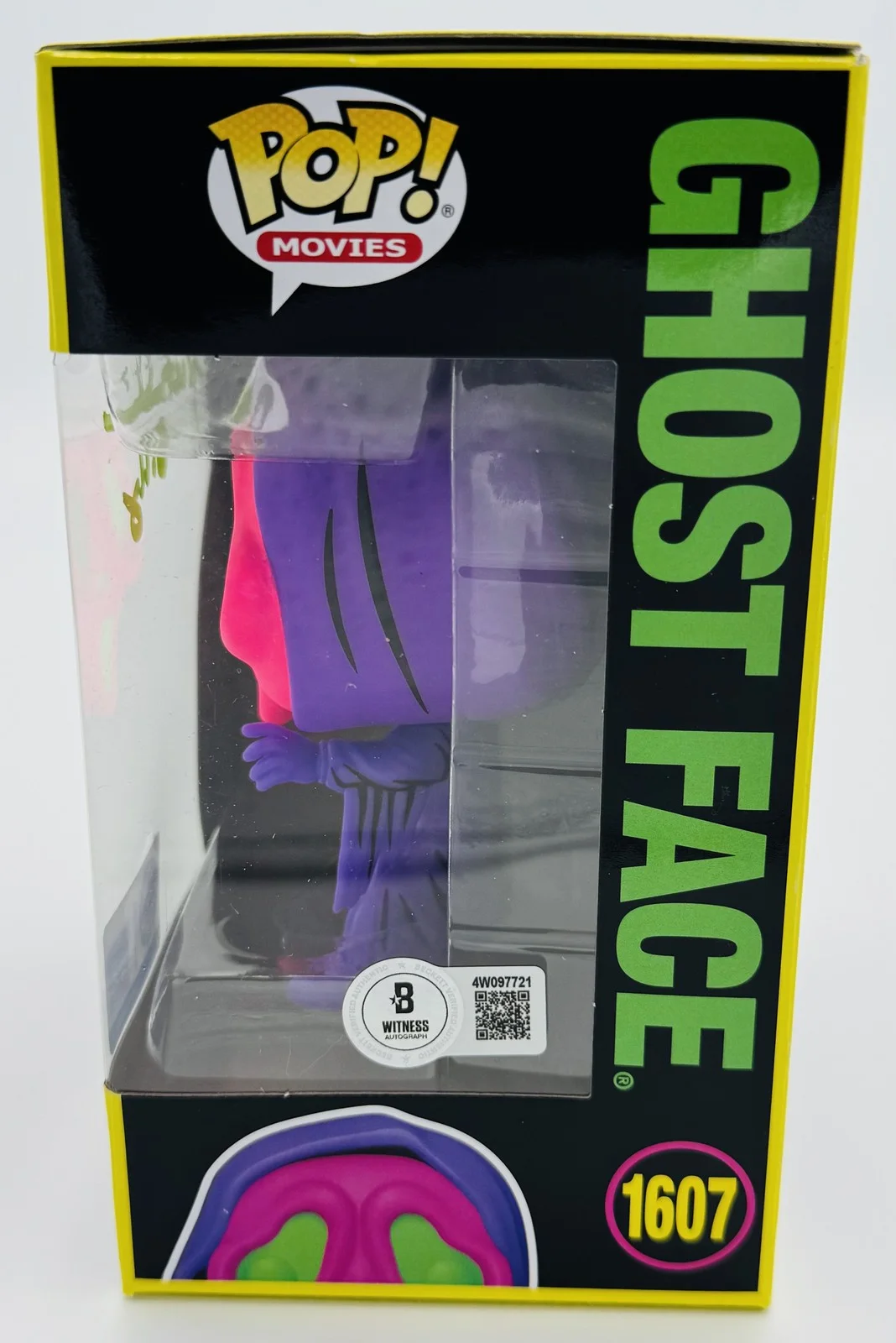 Skeet Ulrich — Skeet Ulrich signed Ghostface Blacklight Funko 1607 Scream Billy Loomis BAS 21, image 2