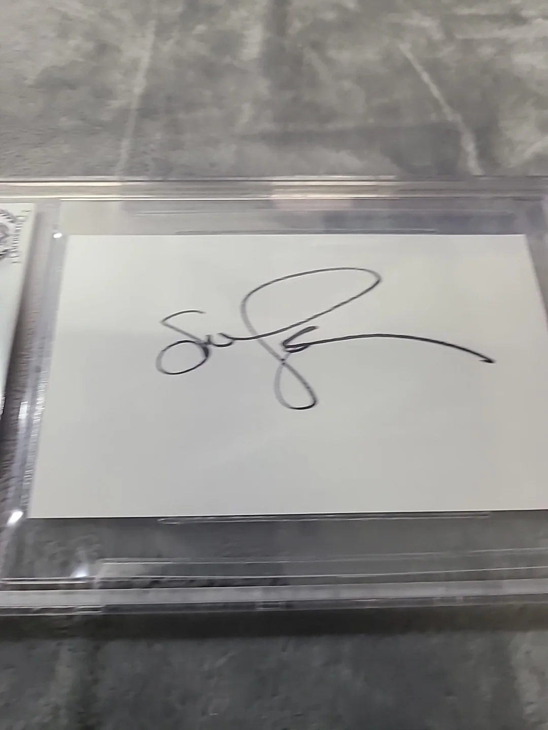 Susan Sarandon Signed Index Card Bull Durham Rocky Horror, image 5